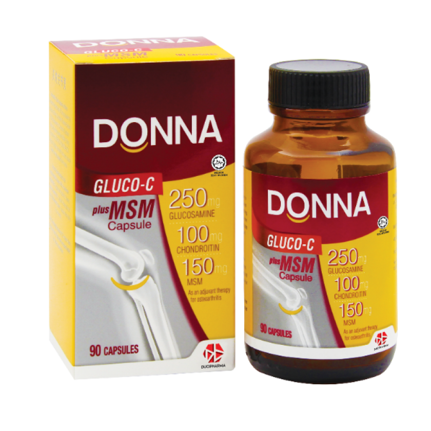 DONNA GLUCO-C PLUS MSM CAPSULE 90's + 90's